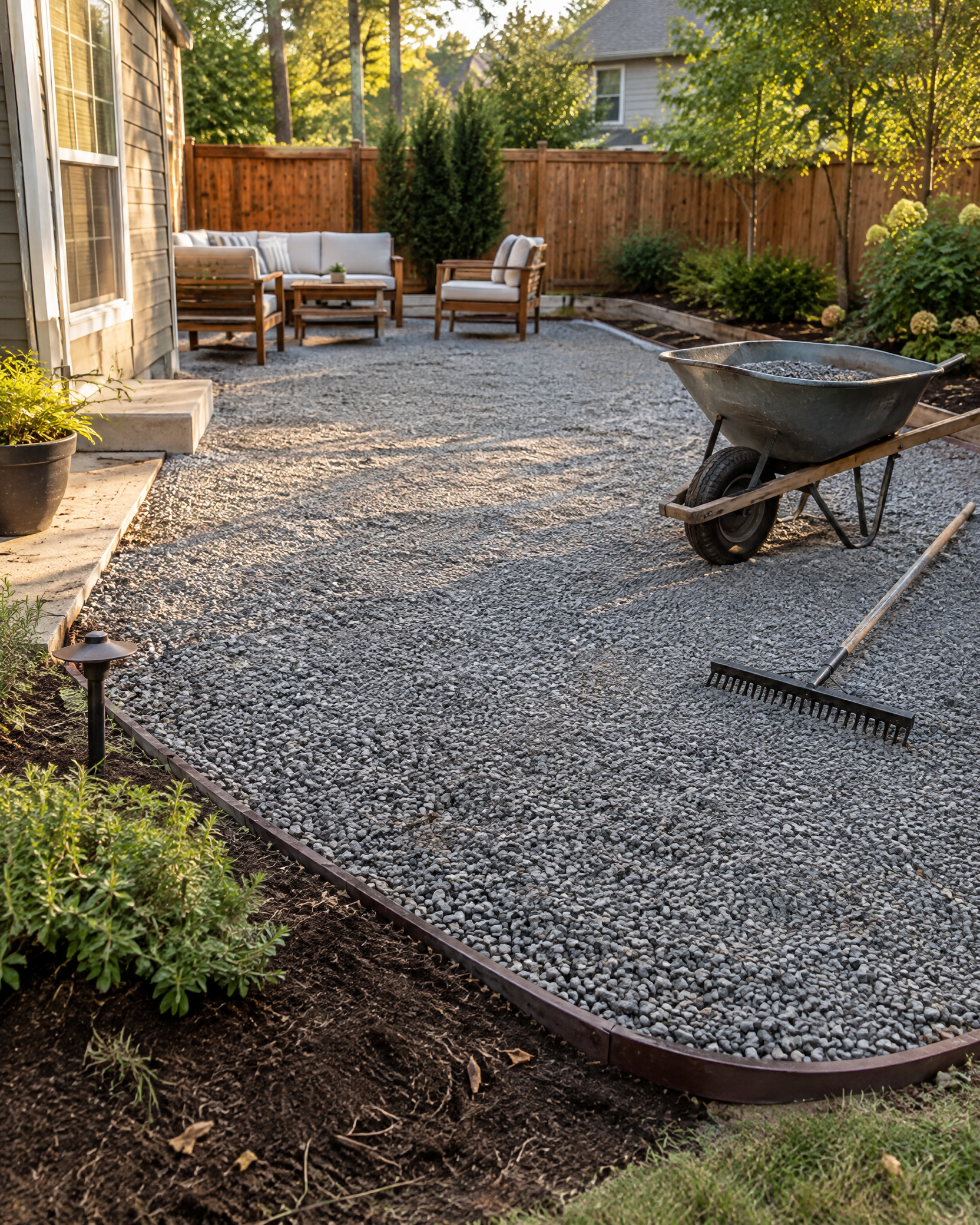 Create a Gravel Patio