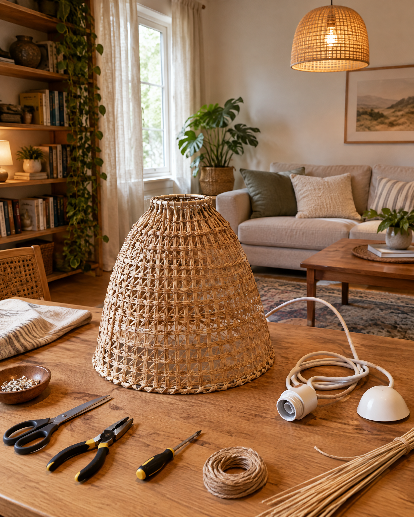 Make a DIY Pendant Light Shade