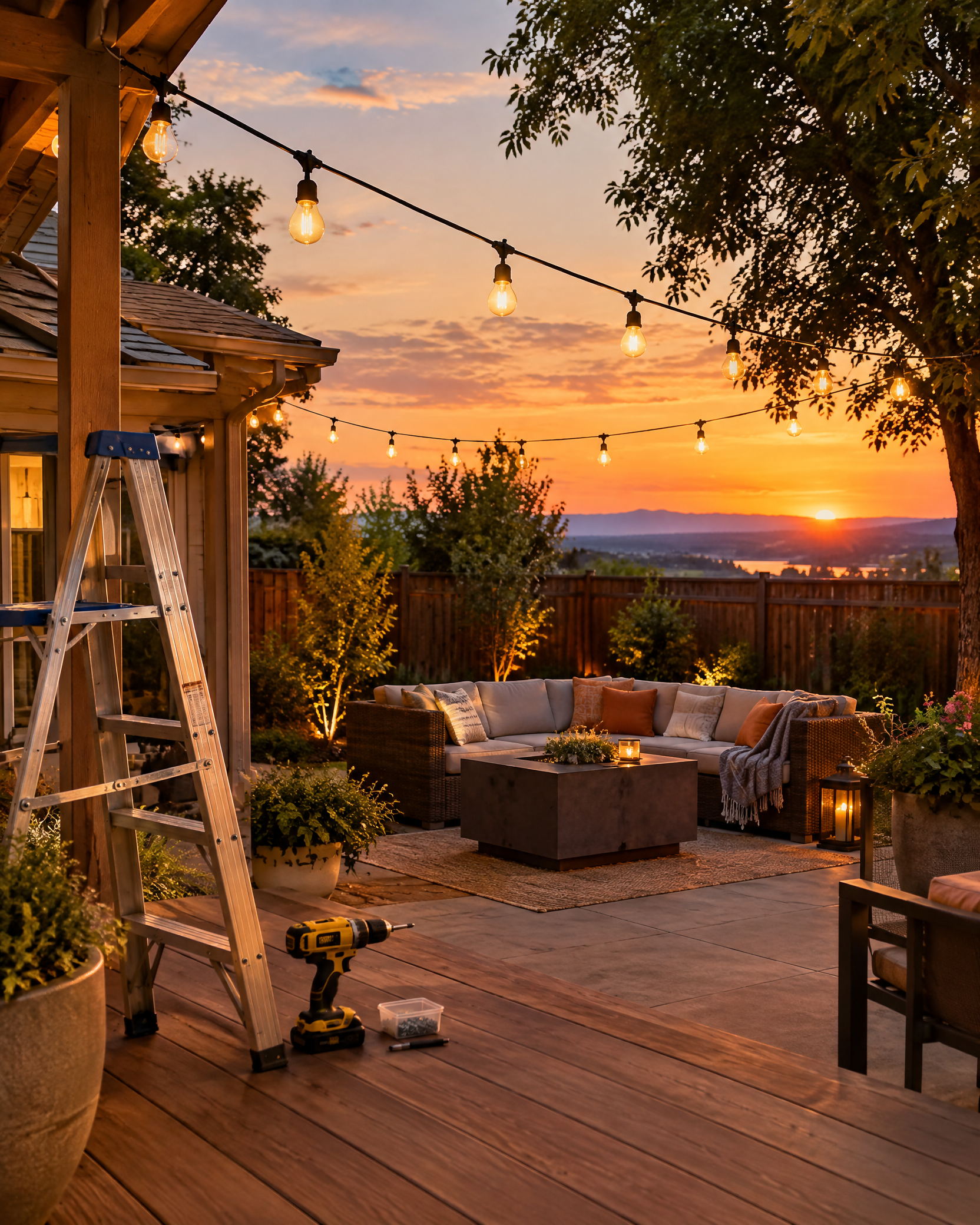 Hang Weatherproof String Lights