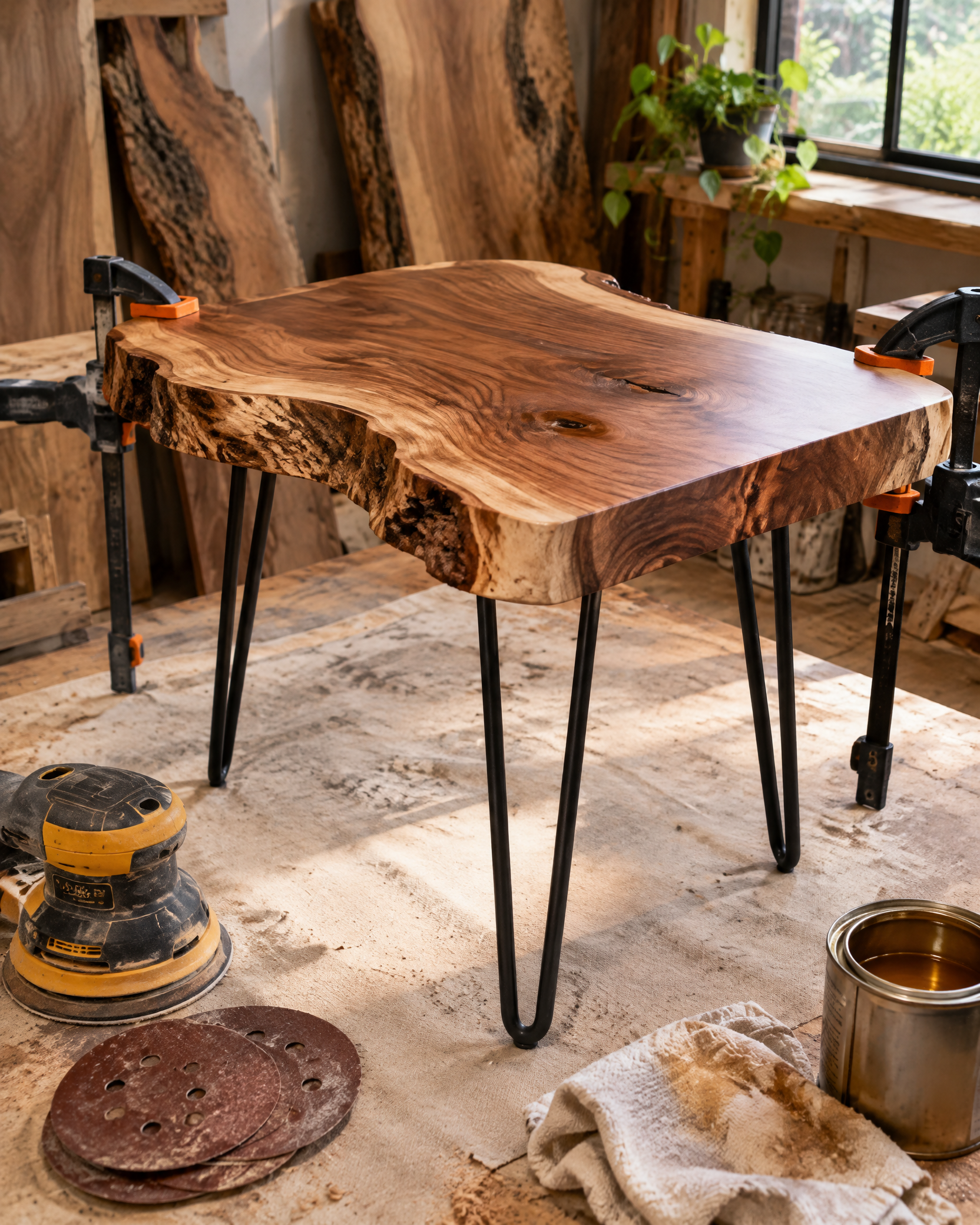Make a Live-Edge Side Table