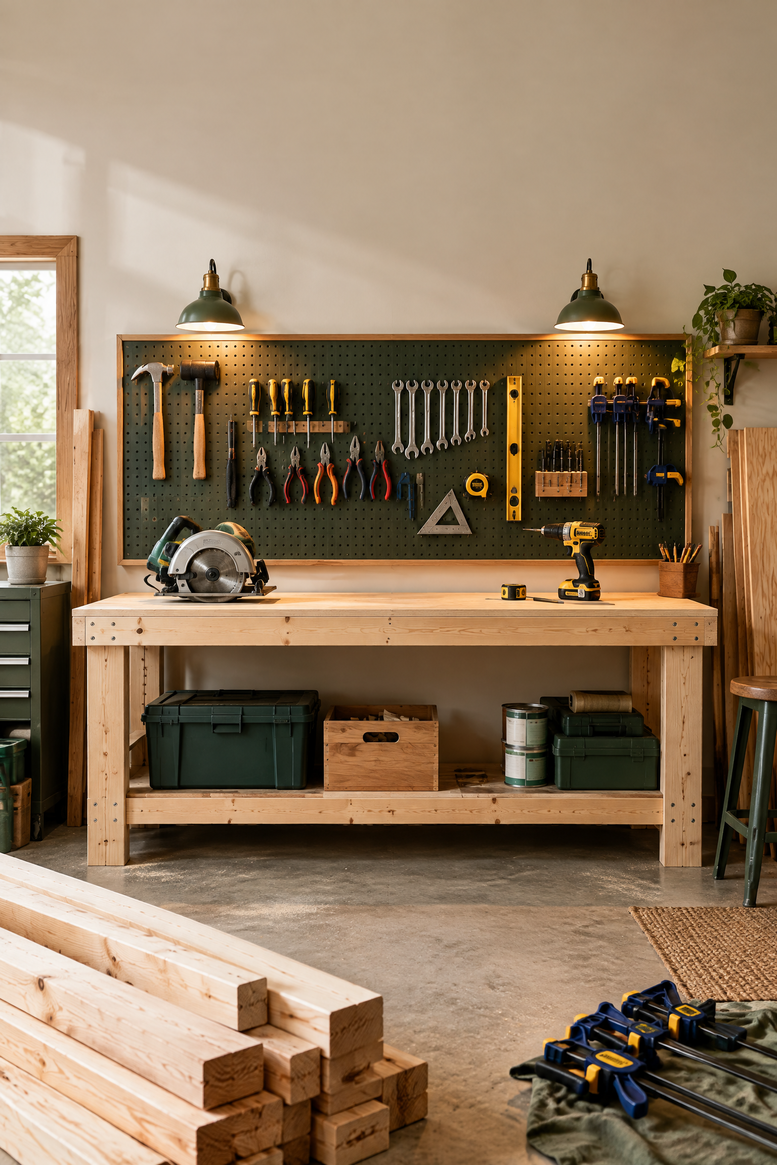 2x4 Garage Workbench