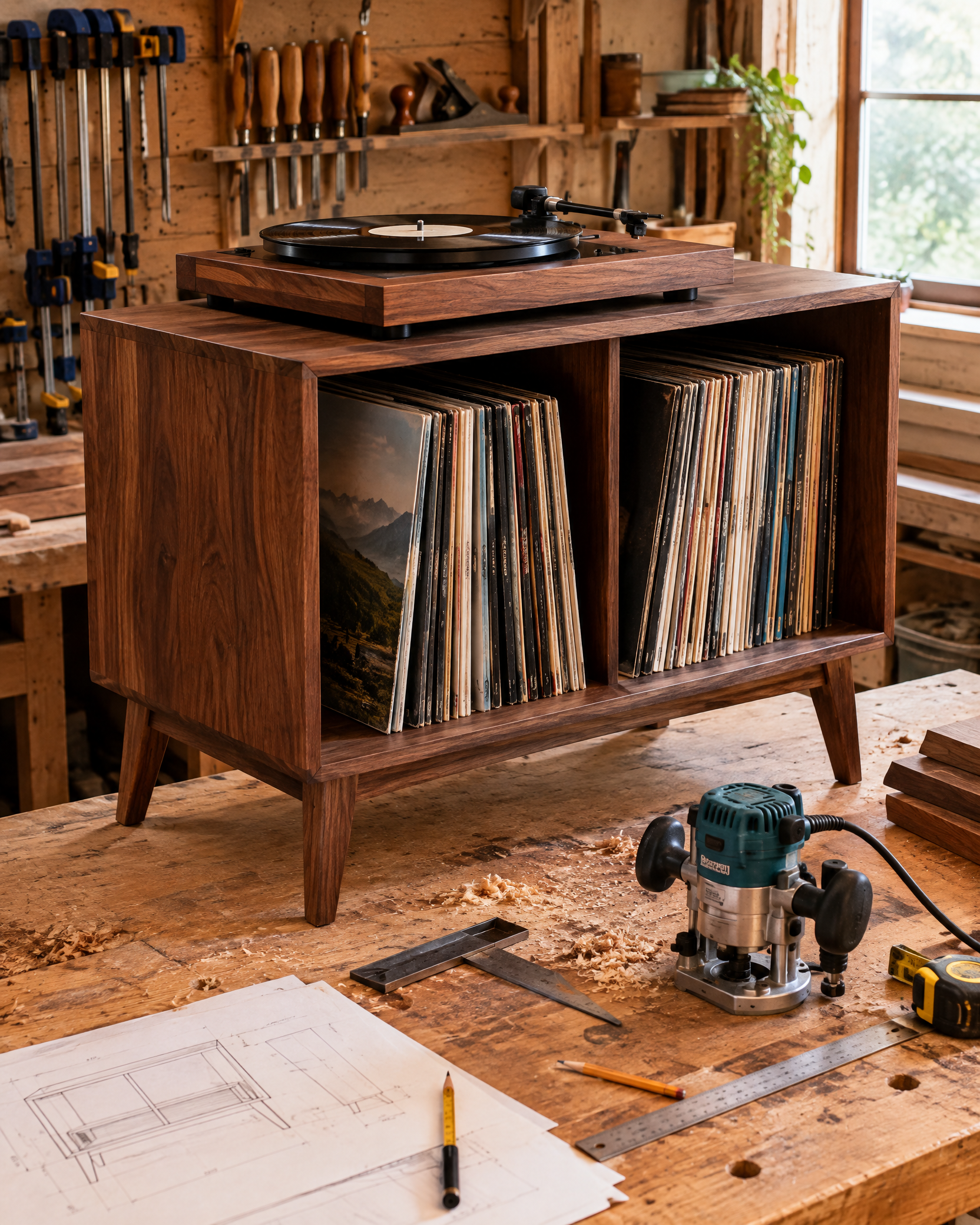 Make a Record Player Stand