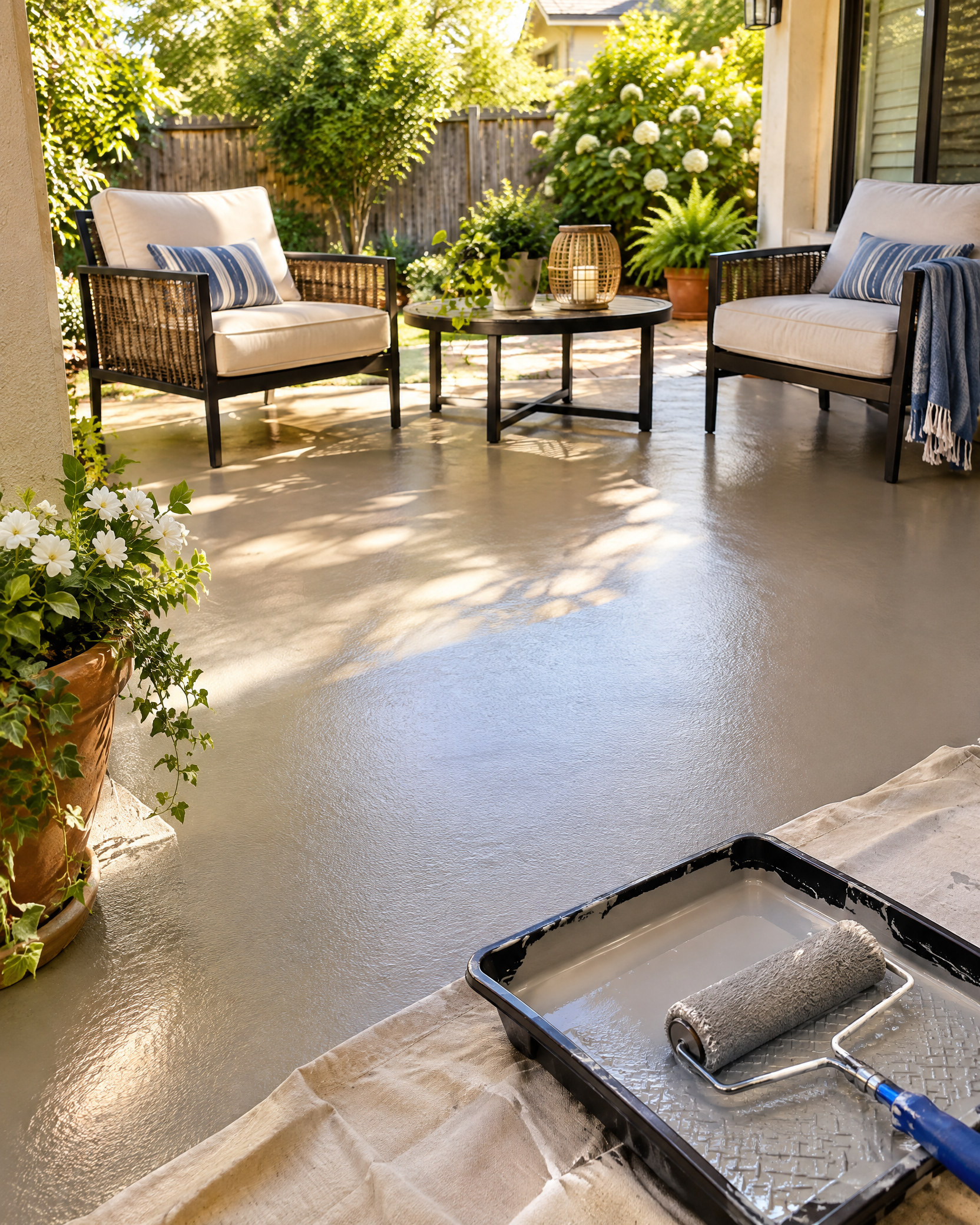 Refresh a Patio with Outdoor Paint