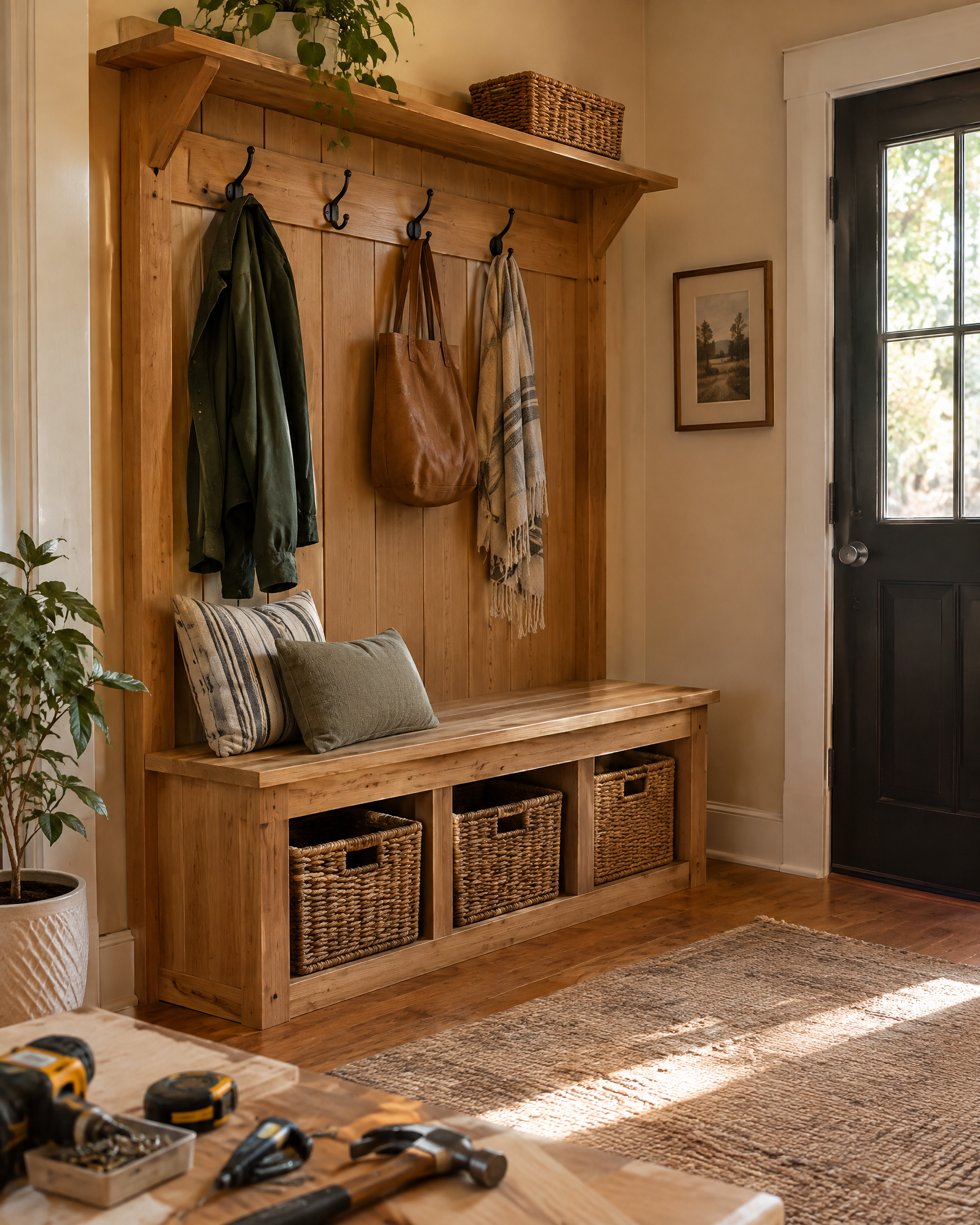 Build a Simple Mudroom Bench