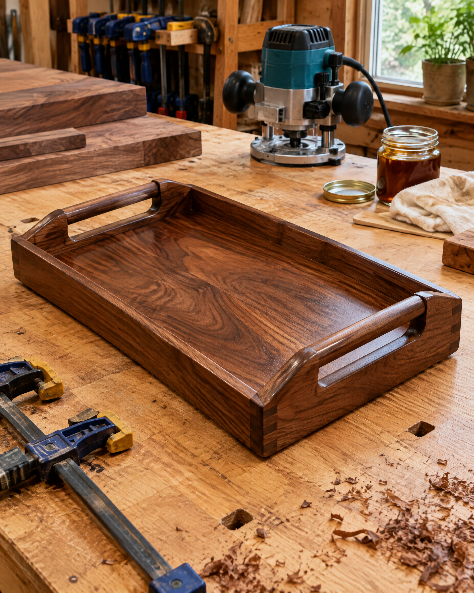 Make a Walnut Serving Tray